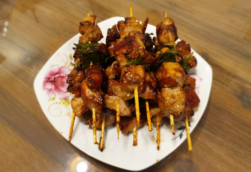 Thịt lợn mán nướng đậm đà