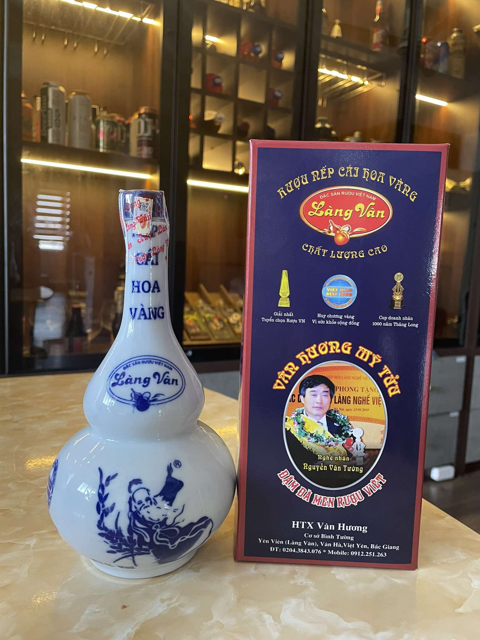 bình rượu làng vân hồ lô trắng